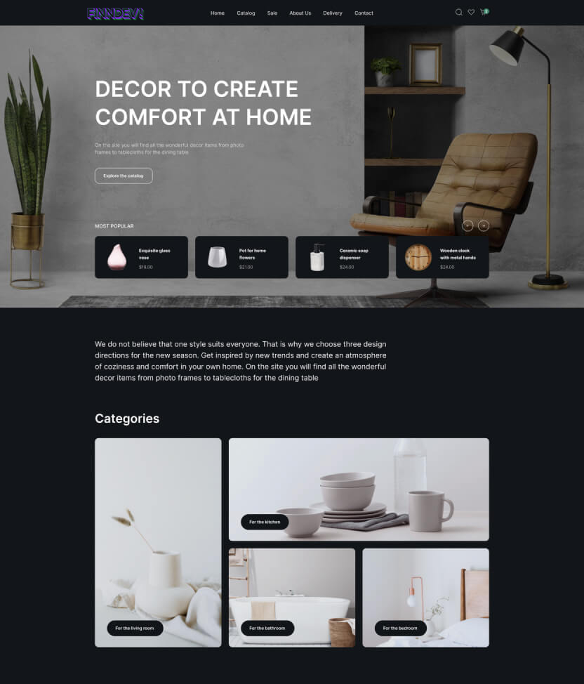 Shop Homepage v.1